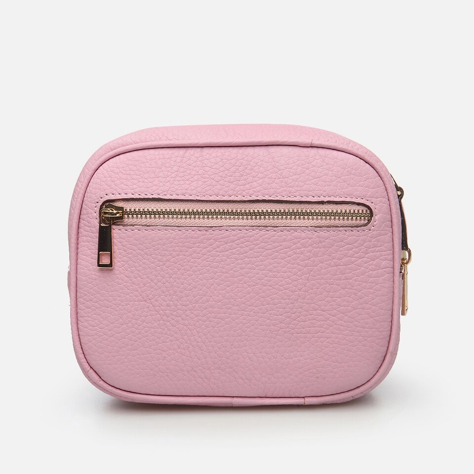 Genuine Leather Pink Women's Mini (Crossbody) Bag
