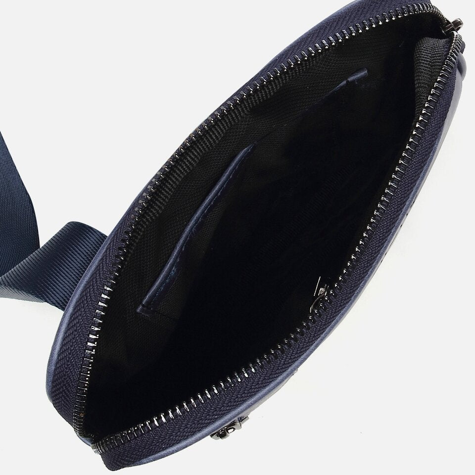 Genuine Leather Navy Blue Men's Bag
