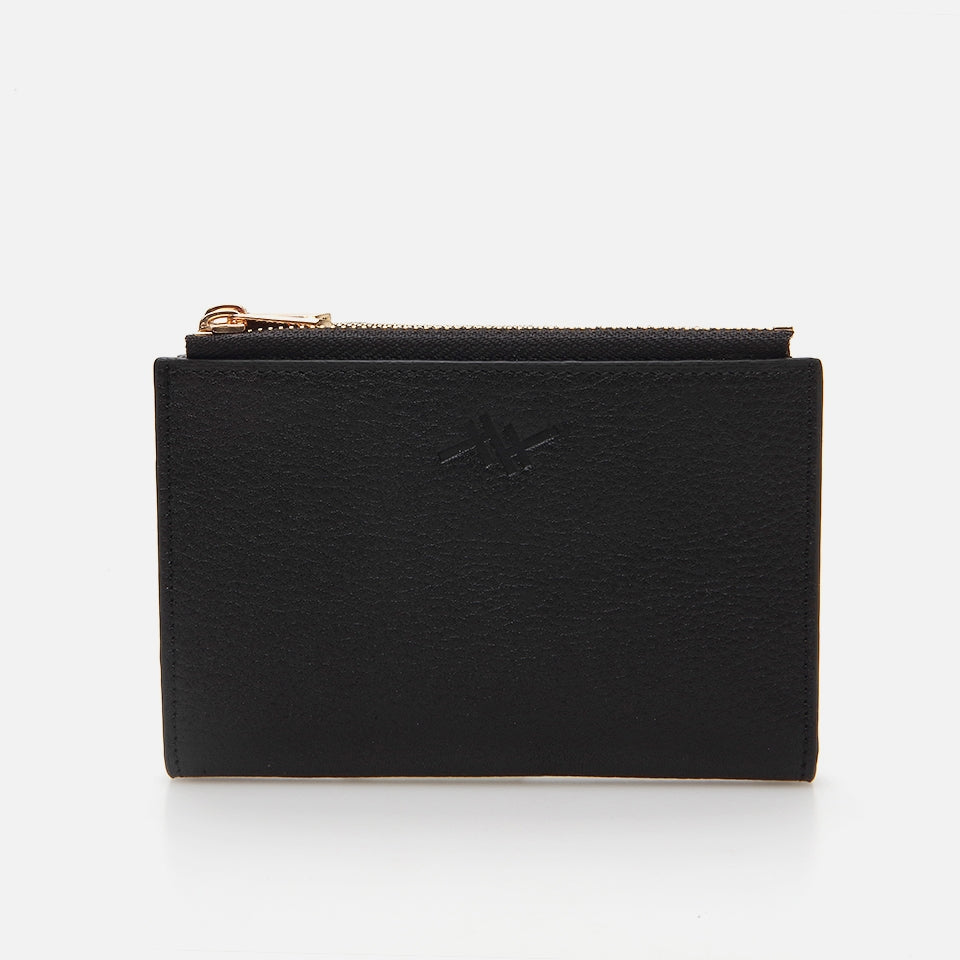Genuine Leather Black Women's Wallet