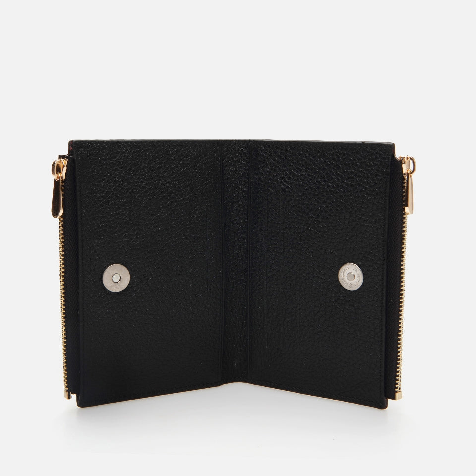 Genuine Leather Black Women's Wallet