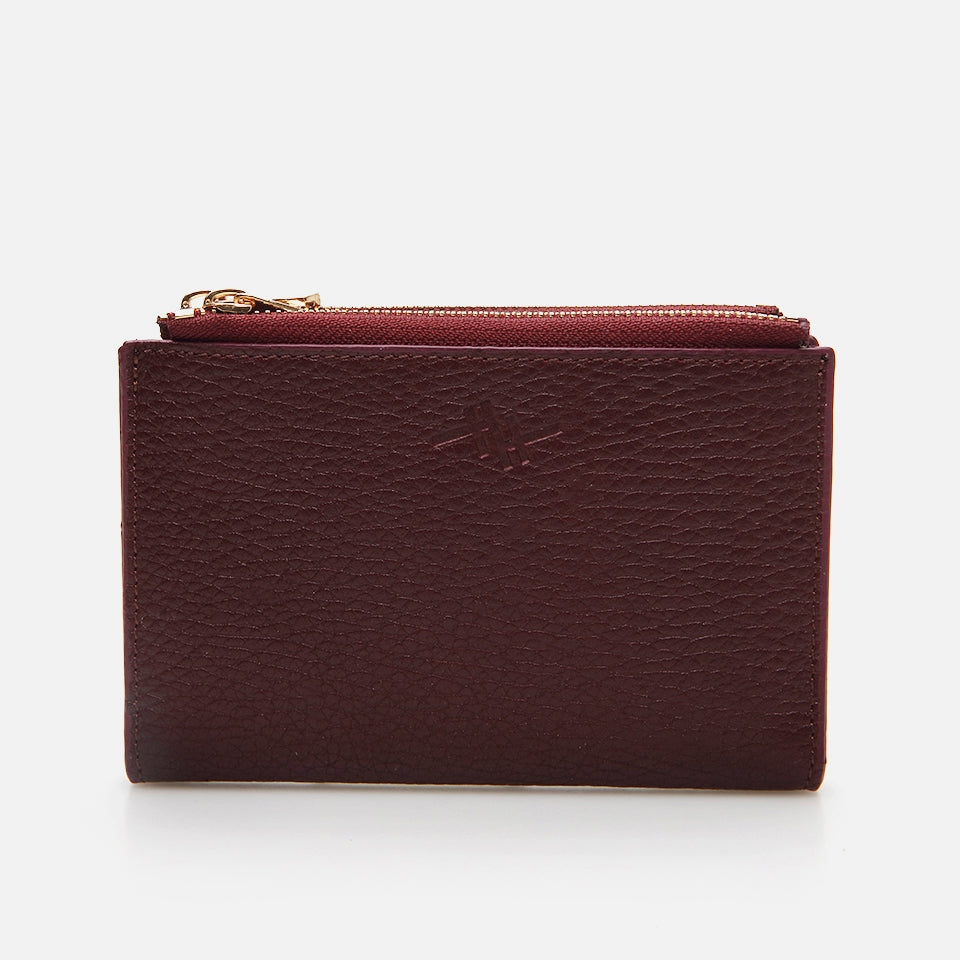 Genuine Leather Burgundy Women's Wallet