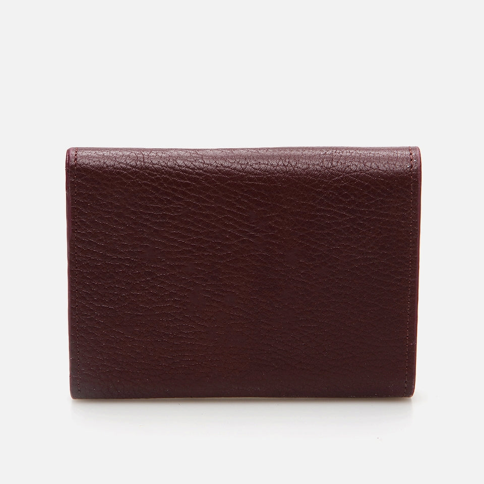 Genuine Leather Burgundy Women's Wallet