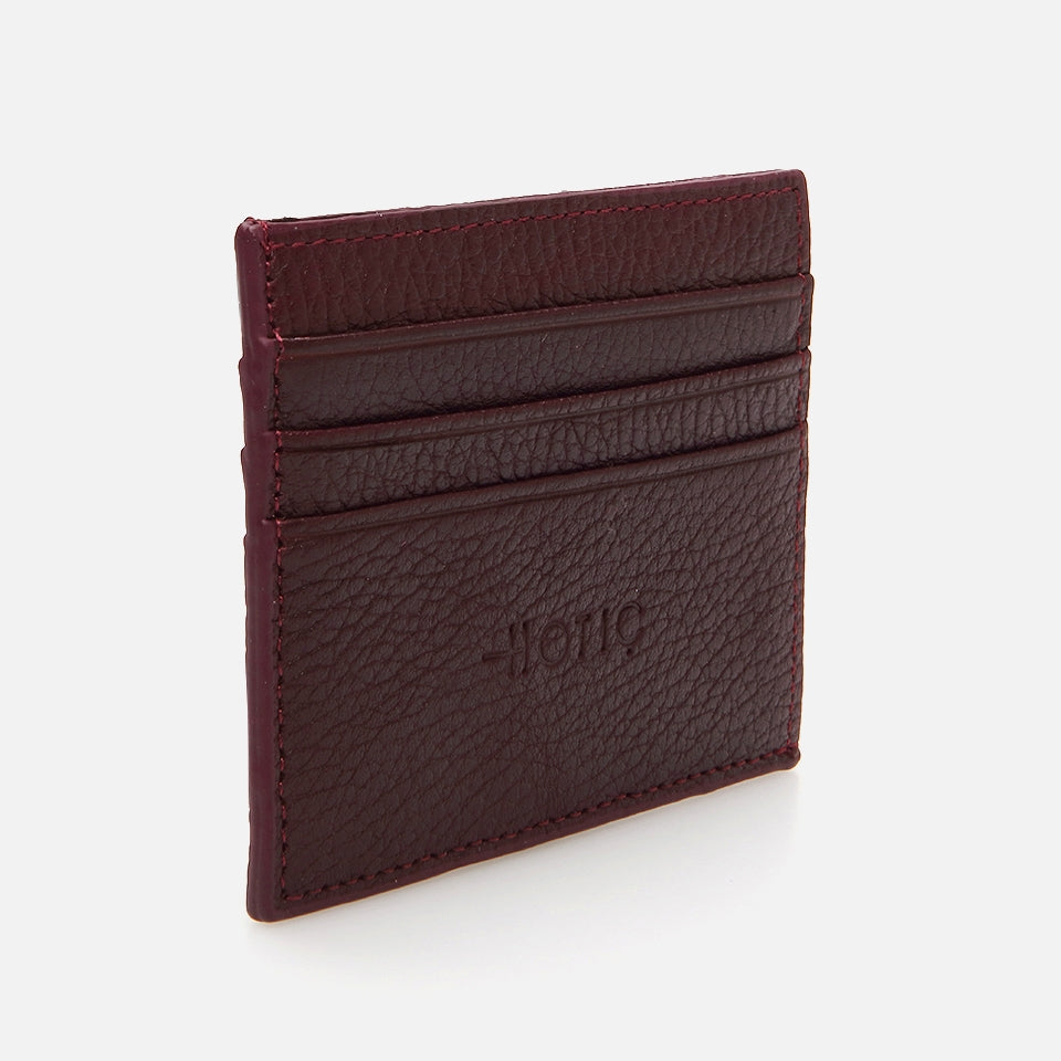 Genuine Leather Burgundy Men's Wallet