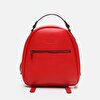 Genuine Leather Red Women's Backpack