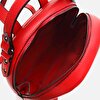 Genuine Leather Red Women's Backpack