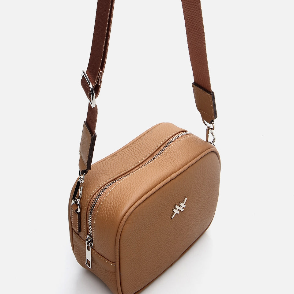 Genuine Leather Sand Beige Women's Mini (Crossbody) Bag