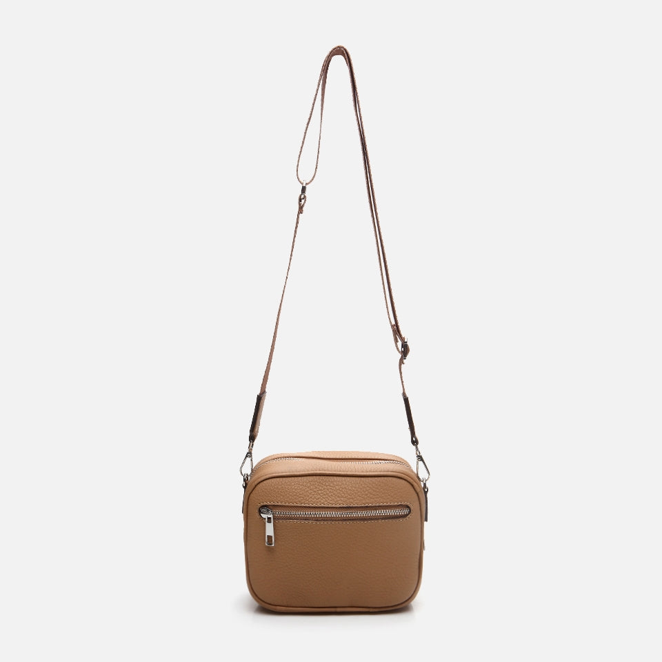 Genuine Leather Sand Beige Women's Mini (Crossbody) Bag