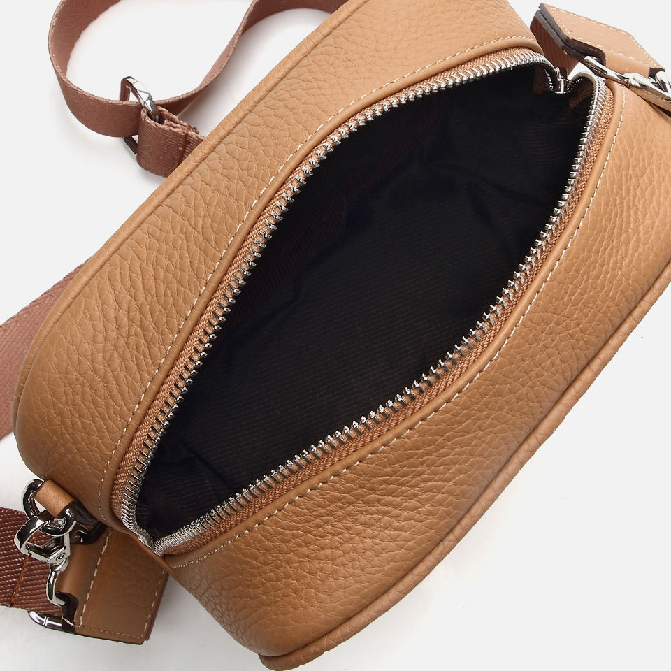 Genuine Leather Sand Beige Women's Mini (Crossbody) Bag