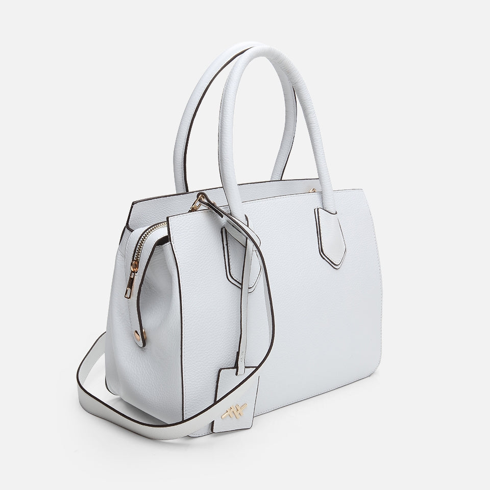 Genuine Leather White Women's Bag