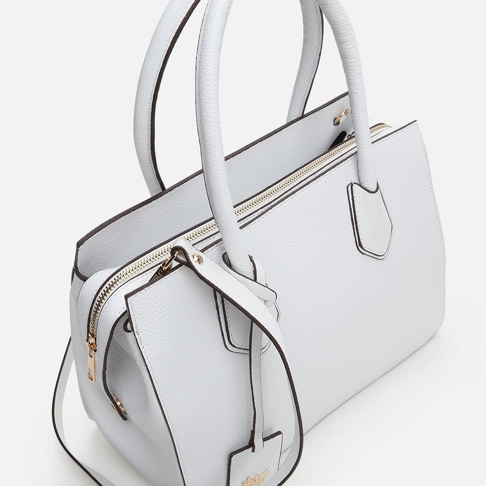 Genuine Leather White Women's Bag