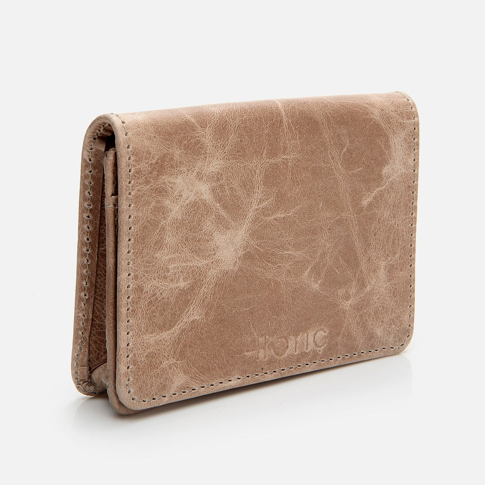 Genuine Leather Sand Beige Men's Wallet