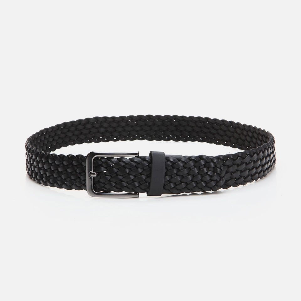 Genuine Leather Black Men's Belt
