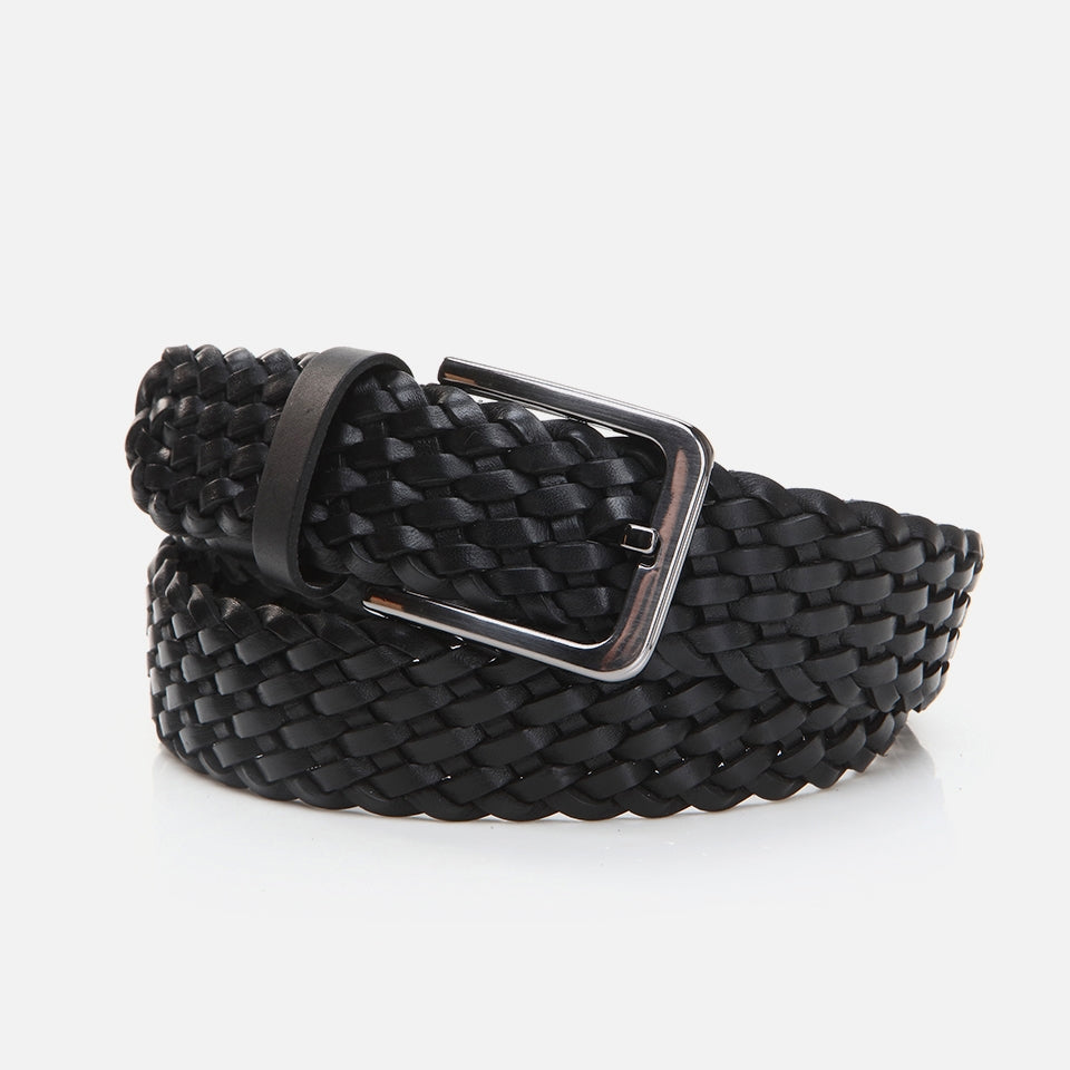 Genuine Leather Black Men's Belt