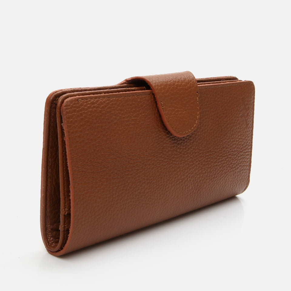 Genuine Leather Tan Women's Wallet