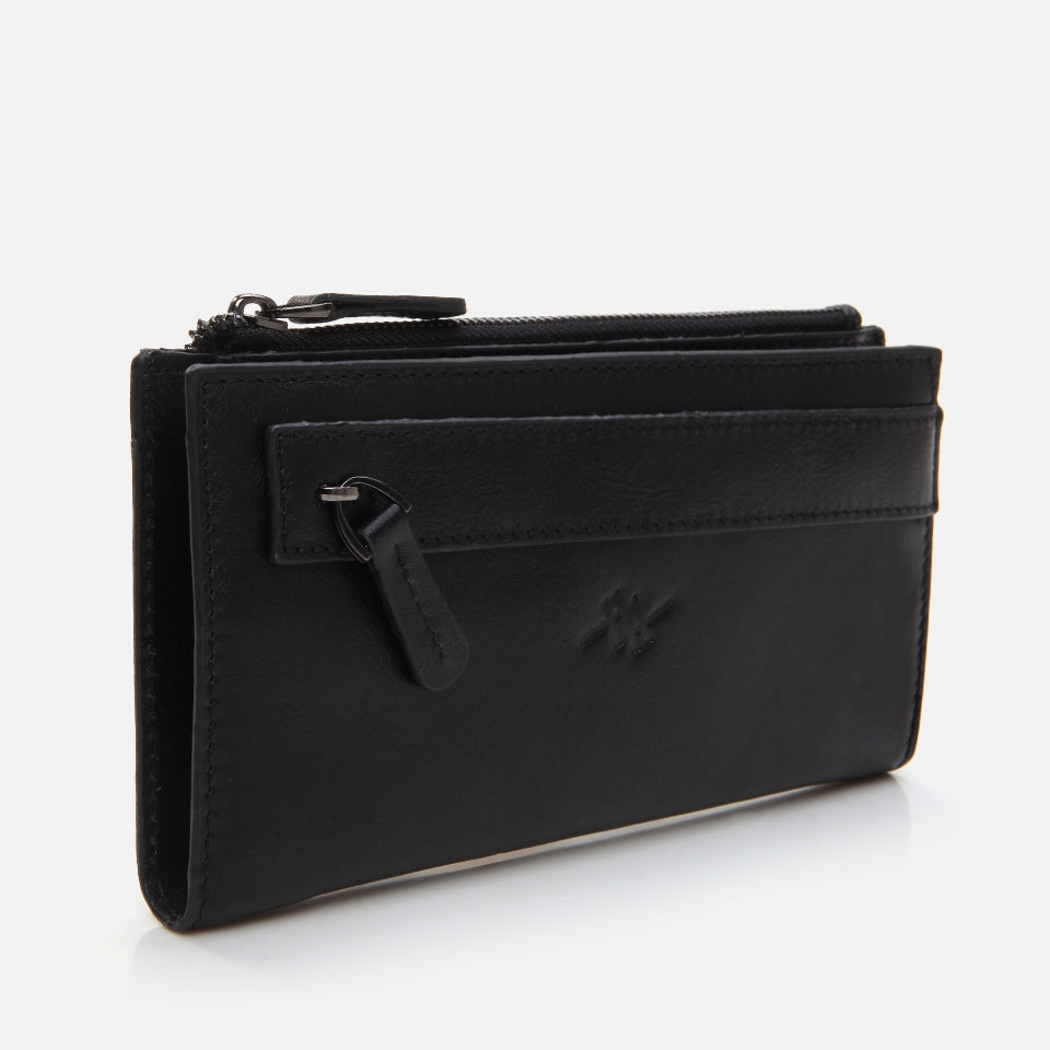 Genuine Leather Black Women's Wallet