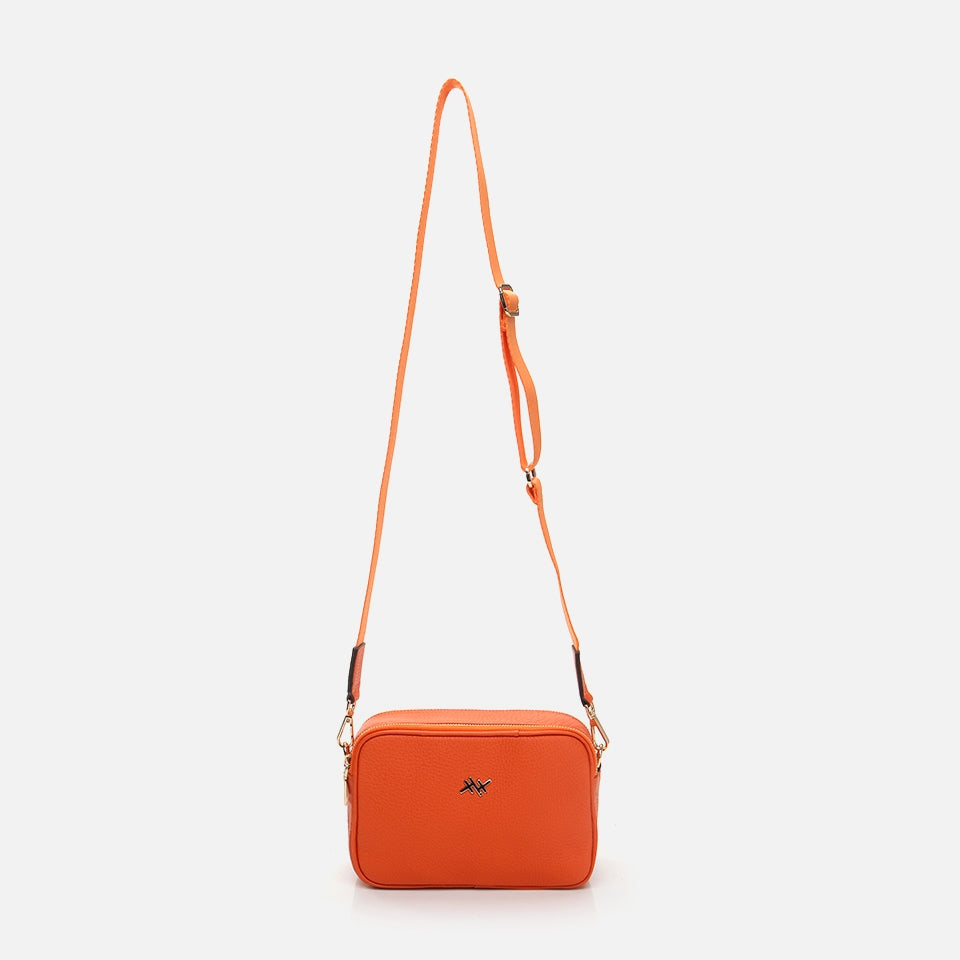 Genuine Leather Orange Women's Mini (Crossbody) Bag