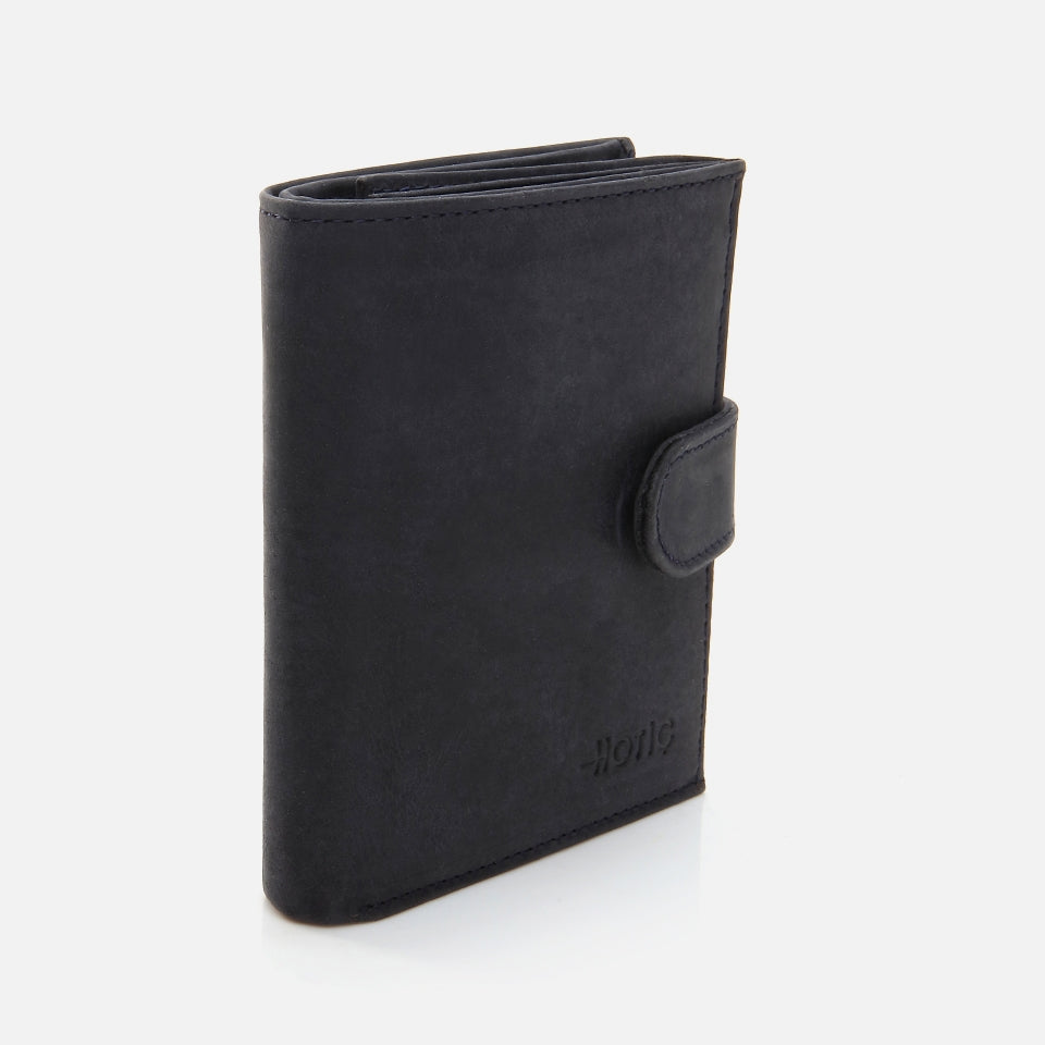 Genuine Leather Navy Blue Men's Wallet