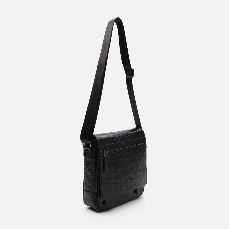 Genuine Leather Black Men's Bag