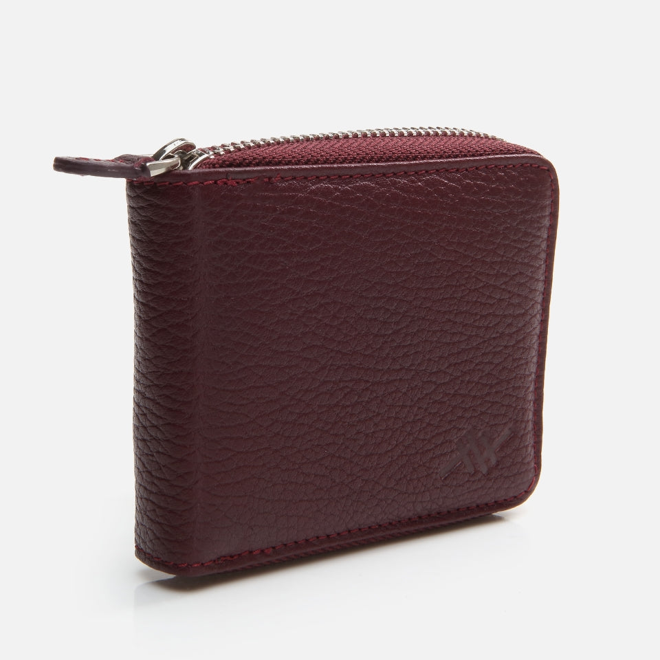 Genuine Leather Burgundy Men's Wallet