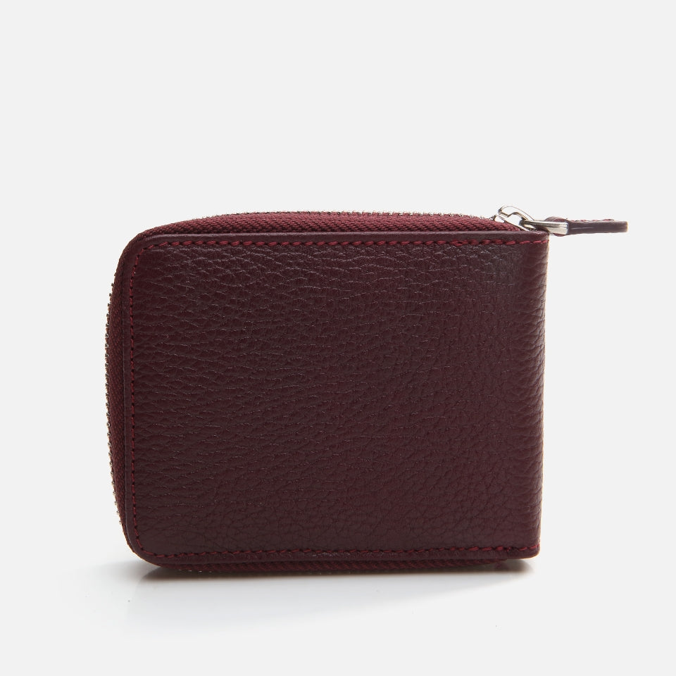 Genuine Leather Burgundy Men's Wallet