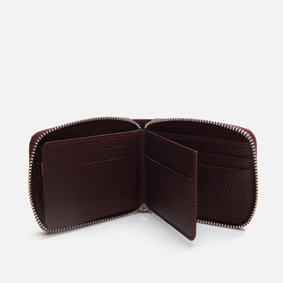 Genuine Leather Burgundy Men's Wallet