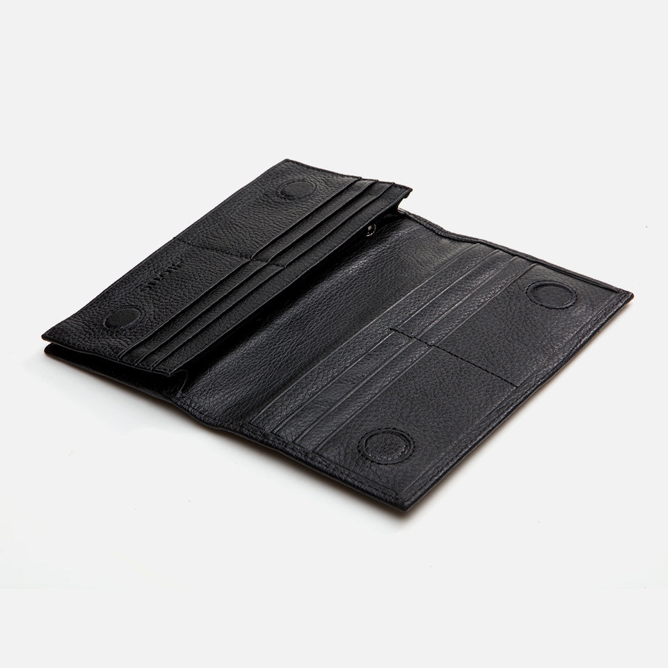 Genuine Leather Black Women's Wallet