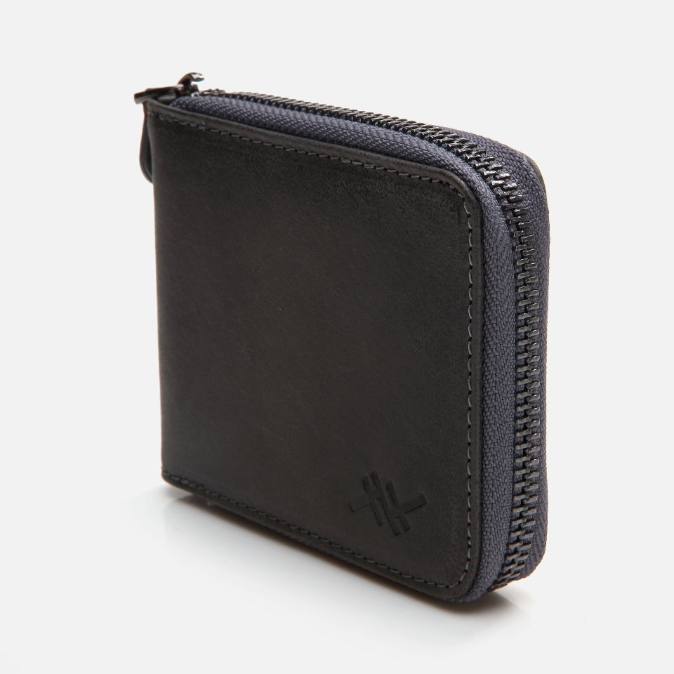 Genuine Leather Anthracite Men's Wallet