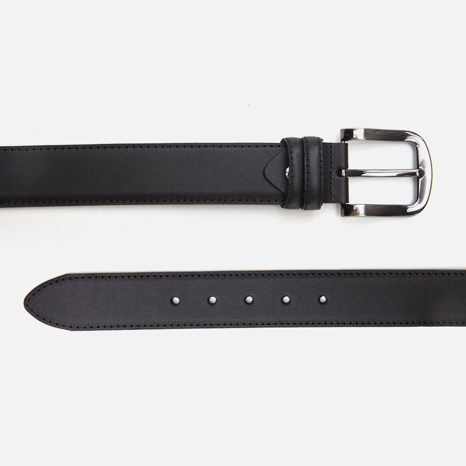 Genuine Leather Black Men's Belt