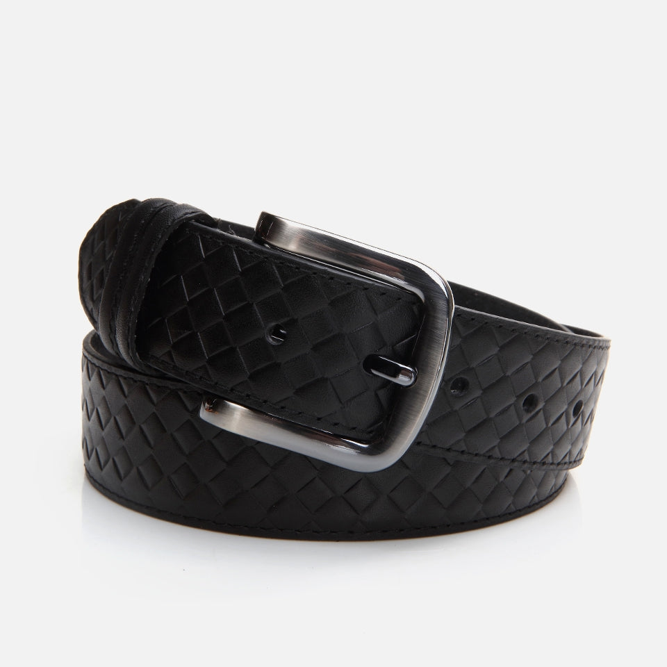 Genuine Leather Black Men's Belt