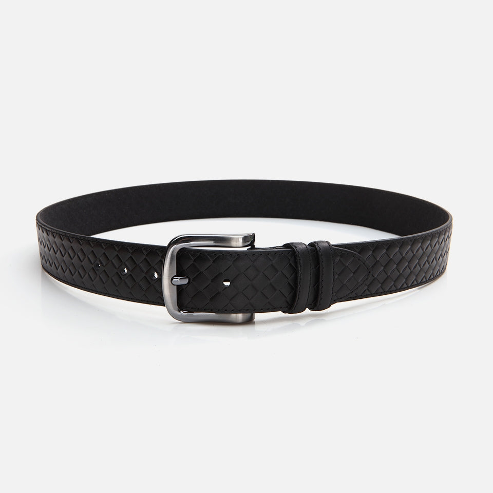 Genuine Leather Black Men's Belt