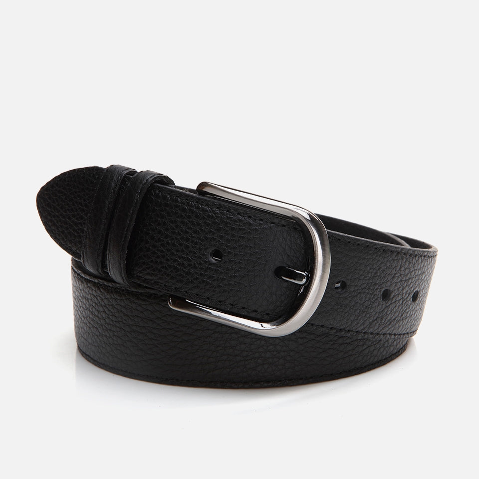 Genuine Leather Black Men's Belt