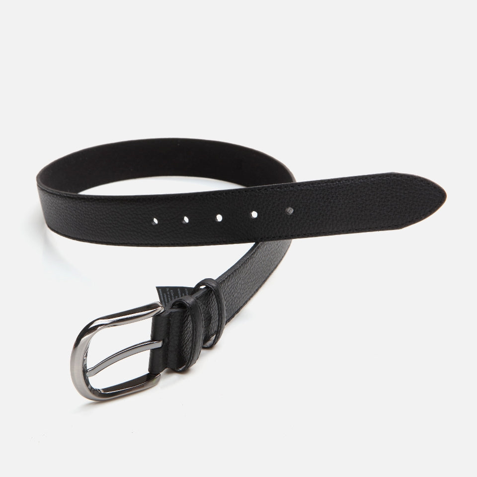 Genuine Leather Black Men's Belt