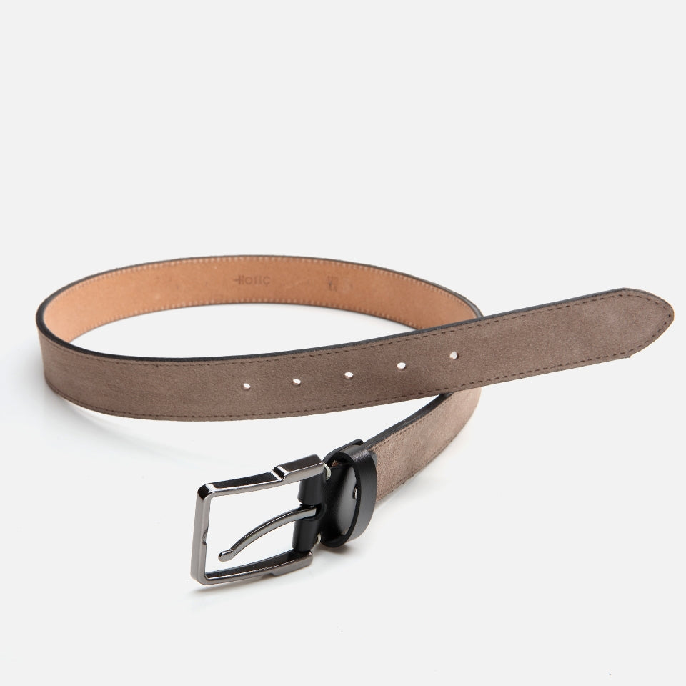 Genuine Leather Sand Beige Men's Belt