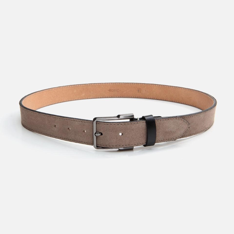 Genuine Leather Sand Beige Men's Belt