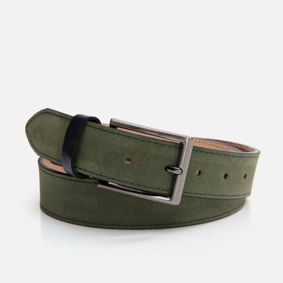 Genuine Leather Khaki Men's Belt
