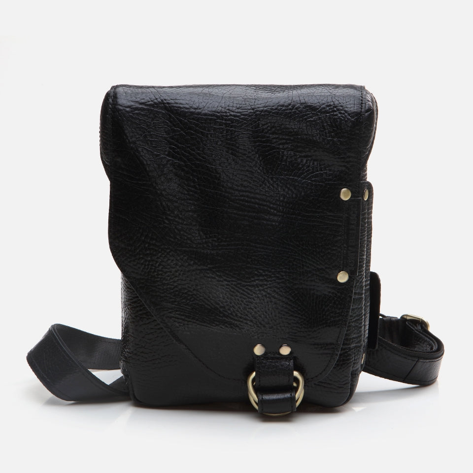 Genuine Leather Black Men's Bag