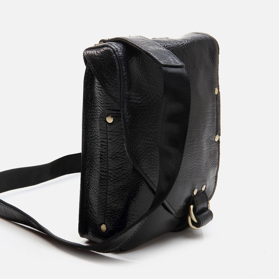 Genuine Leather Black Men's Bag