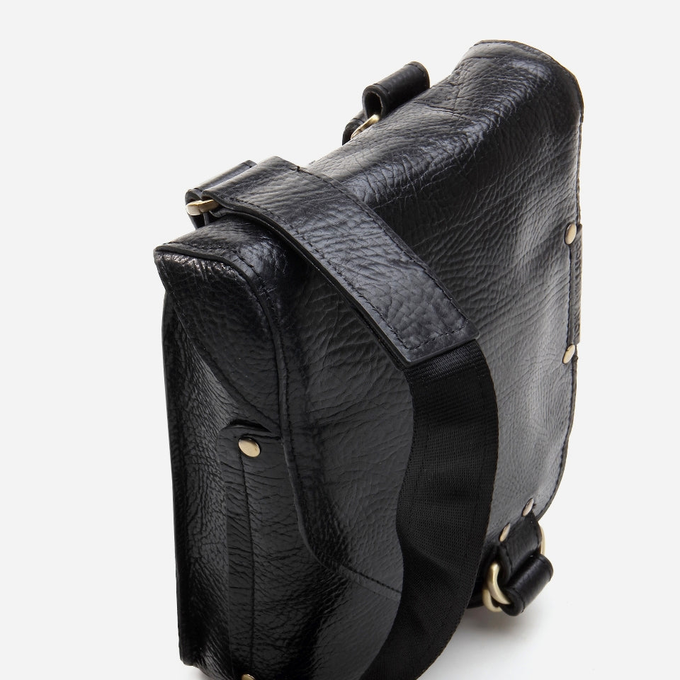 Genuine Leather Black Men's Bag