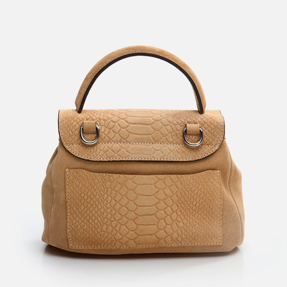 Genuine Leather Camel Women's Bag
