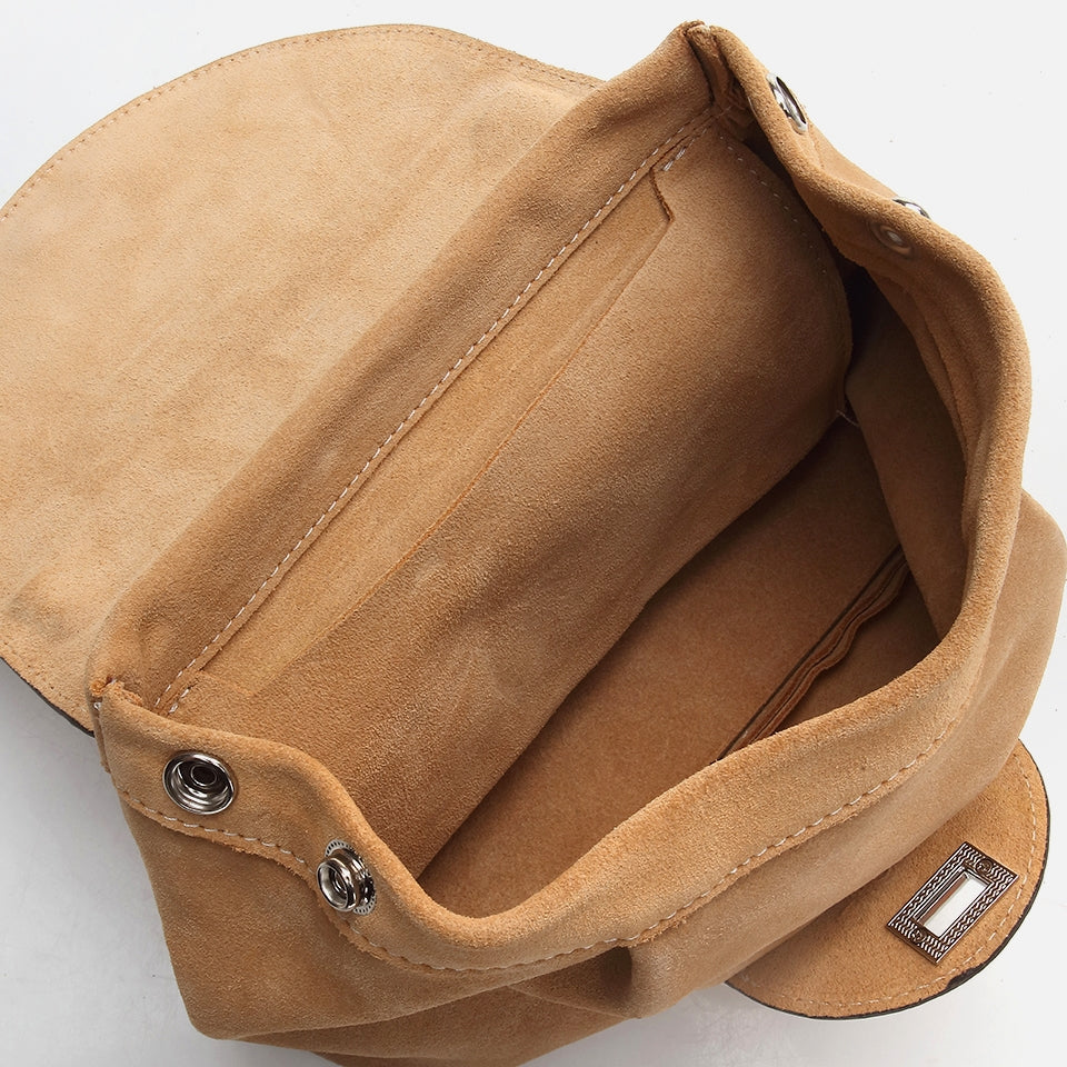 Genuine Leather Camel Women's Bag
