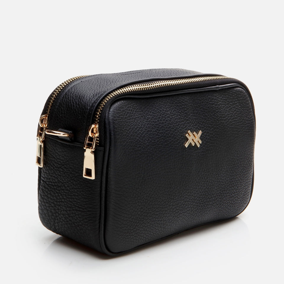 Genuine Leather Black Women's Mini (Crossbody) Bag