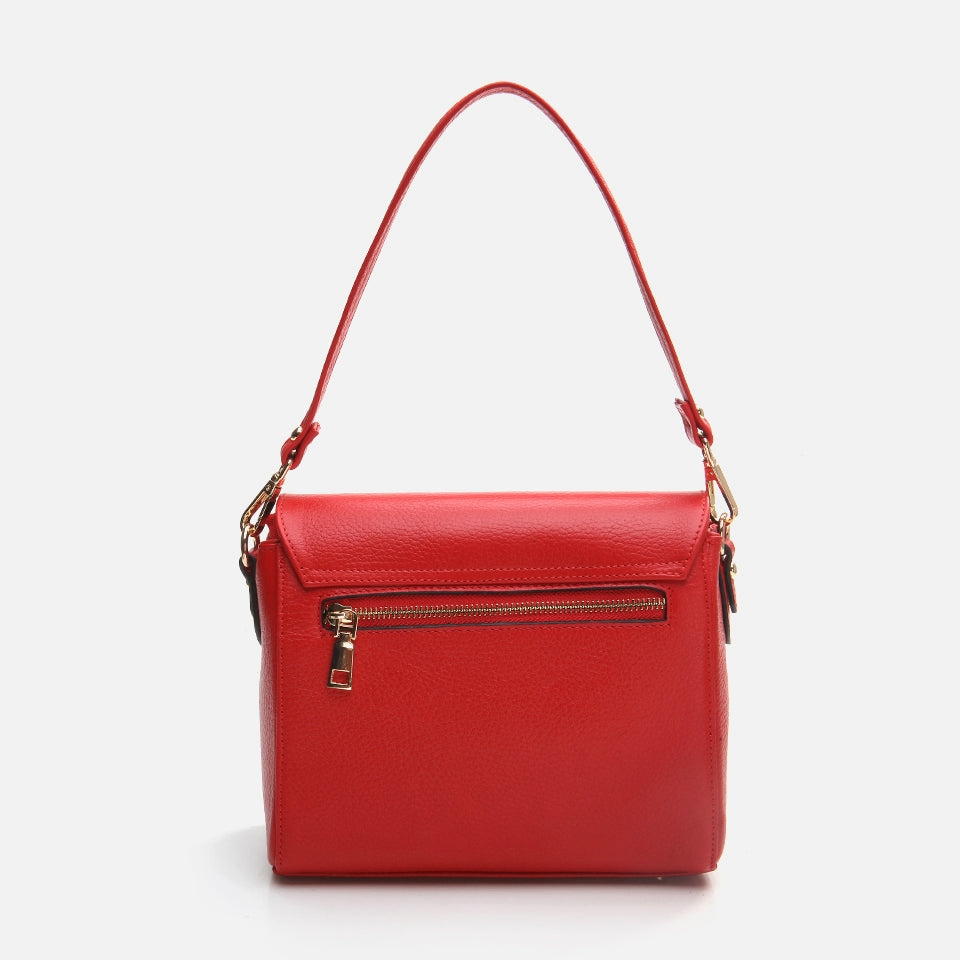 Genuine Leather Red Women's Bag