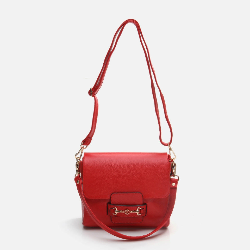 Genuine Leather Red Women's Bag