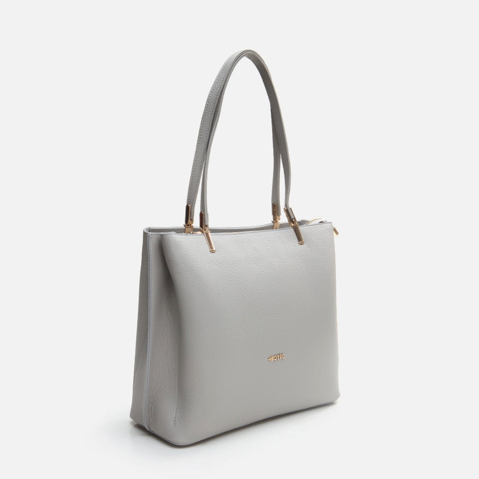 Genuine Leather Gray Women's Bag