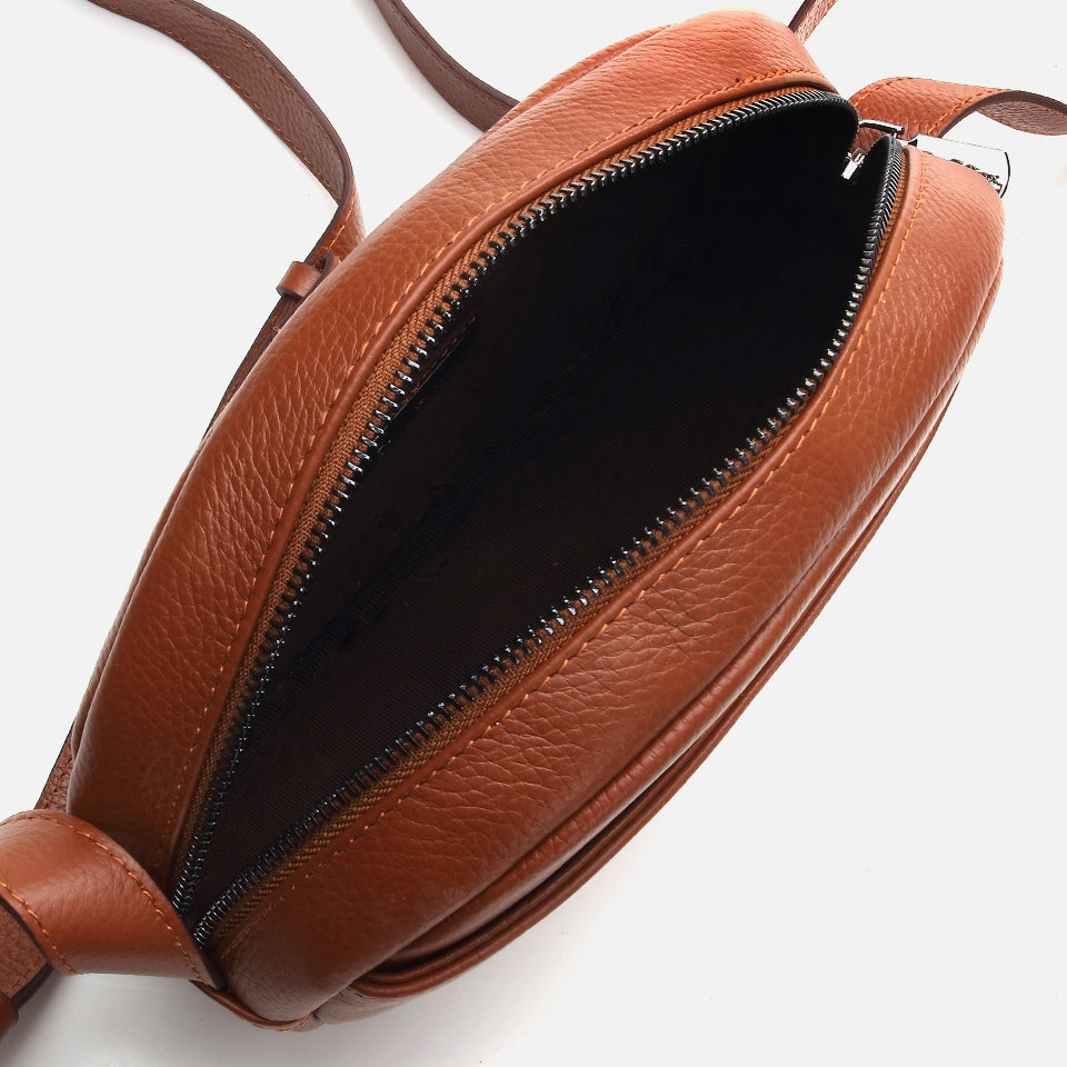 Genuine Leather Tan Women's Mini (Crossbody) Bag