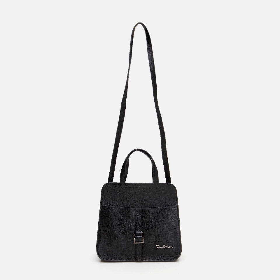 Genuine Leather Black Women's Handbag