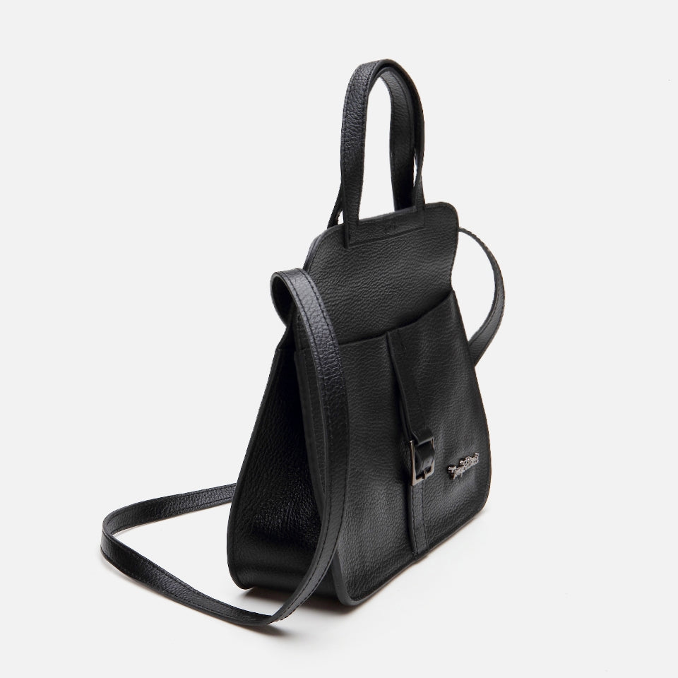 Genuine Leather Black Women's Handbag