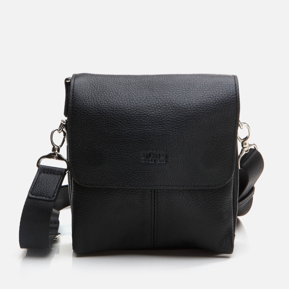 Genuine Leather Black Men's Bag