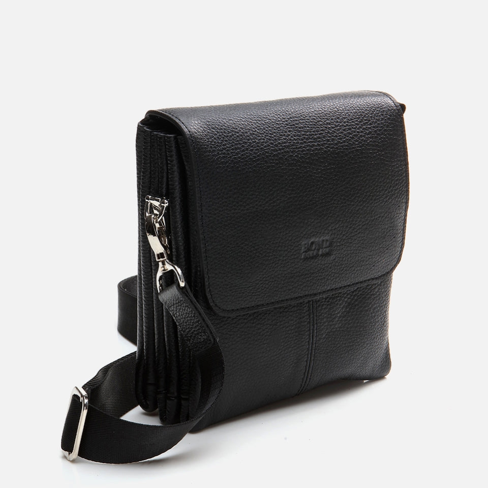 Genuine Leather Black Men's Bag