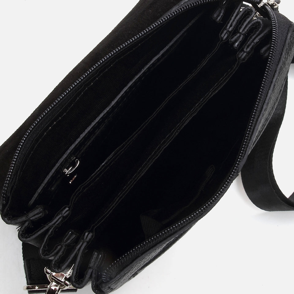 Genuine Leather Black Men's Bag